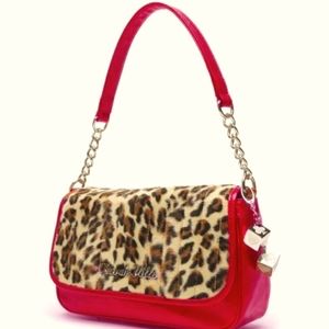 LUX DE VILLE MINI GAMBLER TOTE RED/LEO
